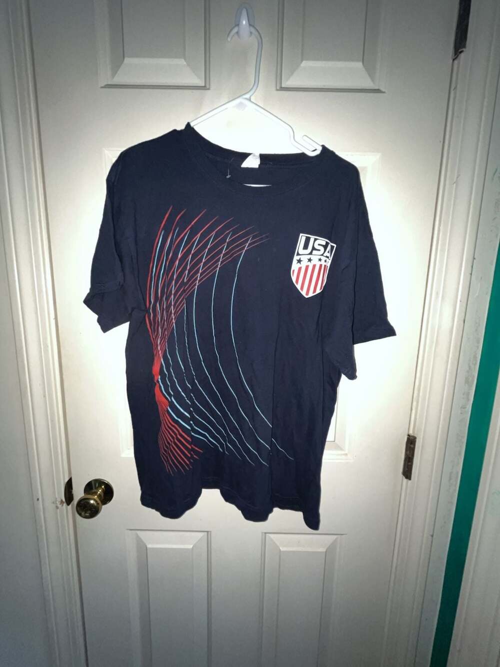 Keya USA Graphic T-Shirt Navy Blue Size Large